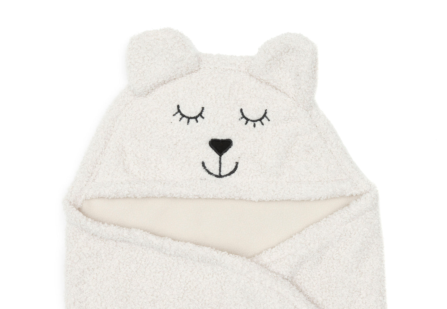 Jollein Wickeldecke Einschlagdecke Bear Boucle - Oatmeal