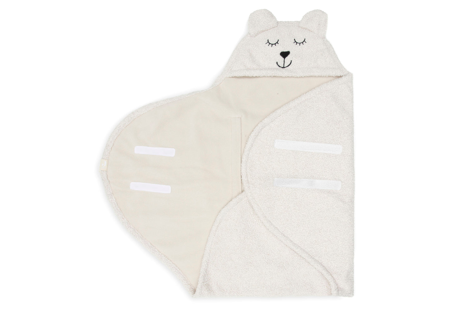 Jollein Wickeldecke Einschlagdecke Bear Boucle - Oatmeal