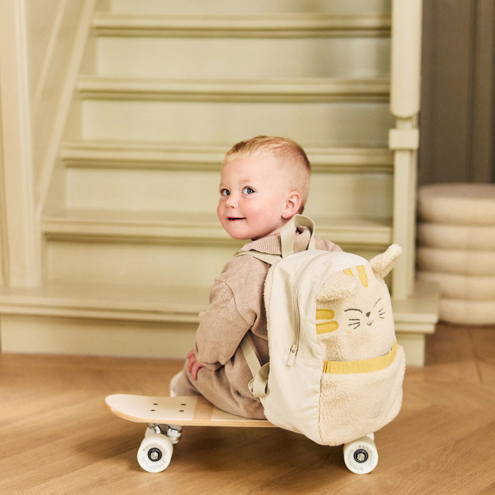 Jollein Kinder Rucksack Katze Charlie Ecru