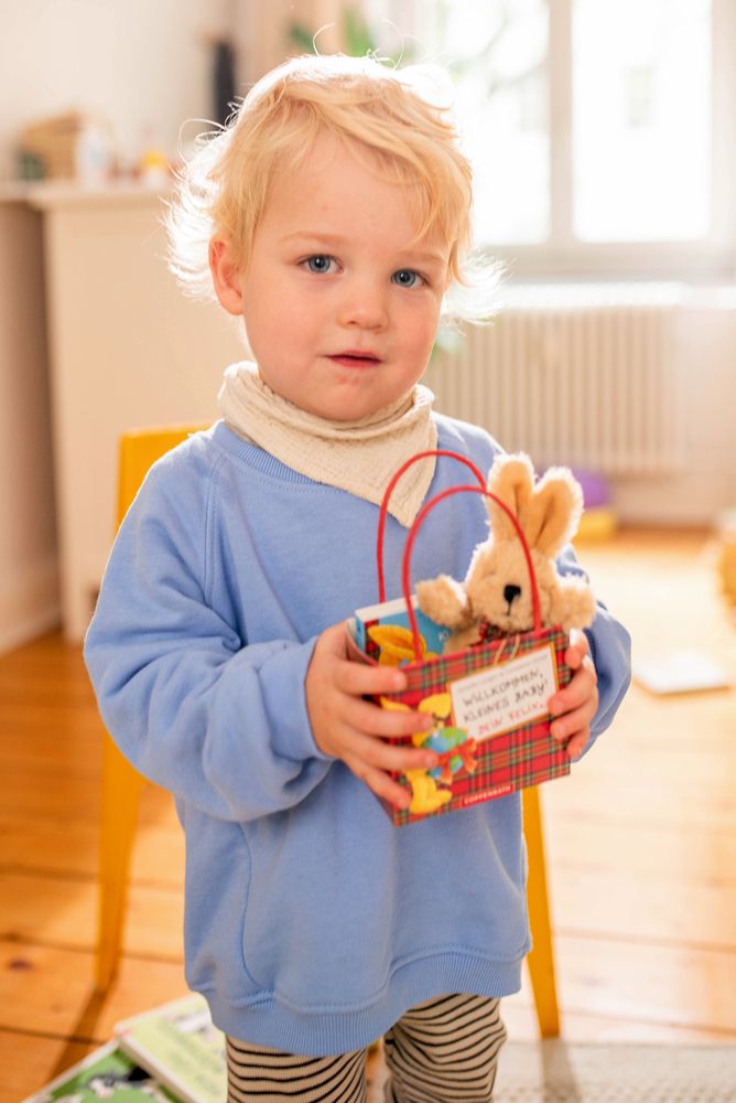 Coppenrath Die Spiegelburg Willkommen Kleines Baby - Stoffhase Felix 10cm