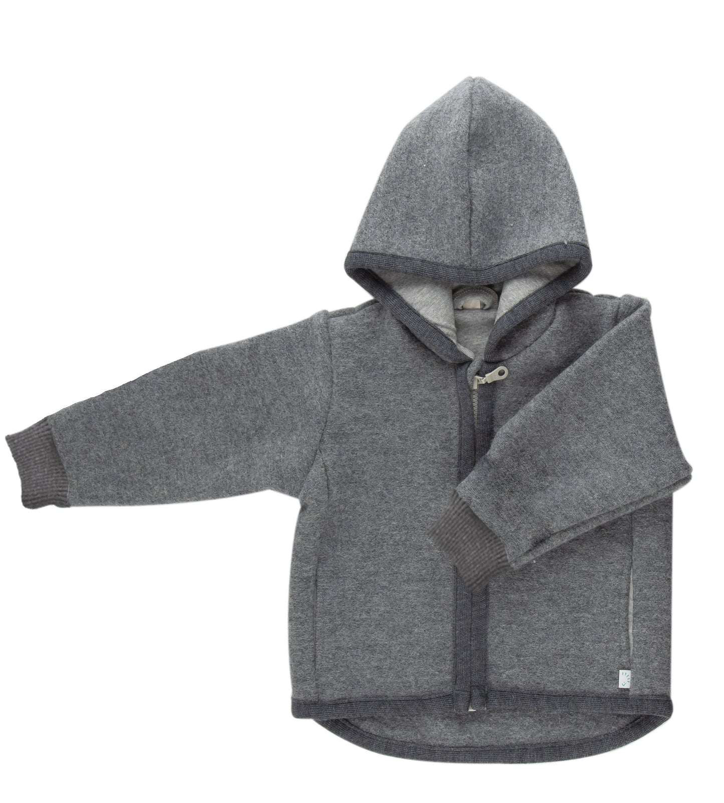 iobio Wollwalk Kaputzenjacke aus Schurwolle