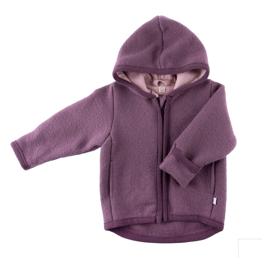 iobio Wollwalk Kaputzenjacke aus Schurwolle