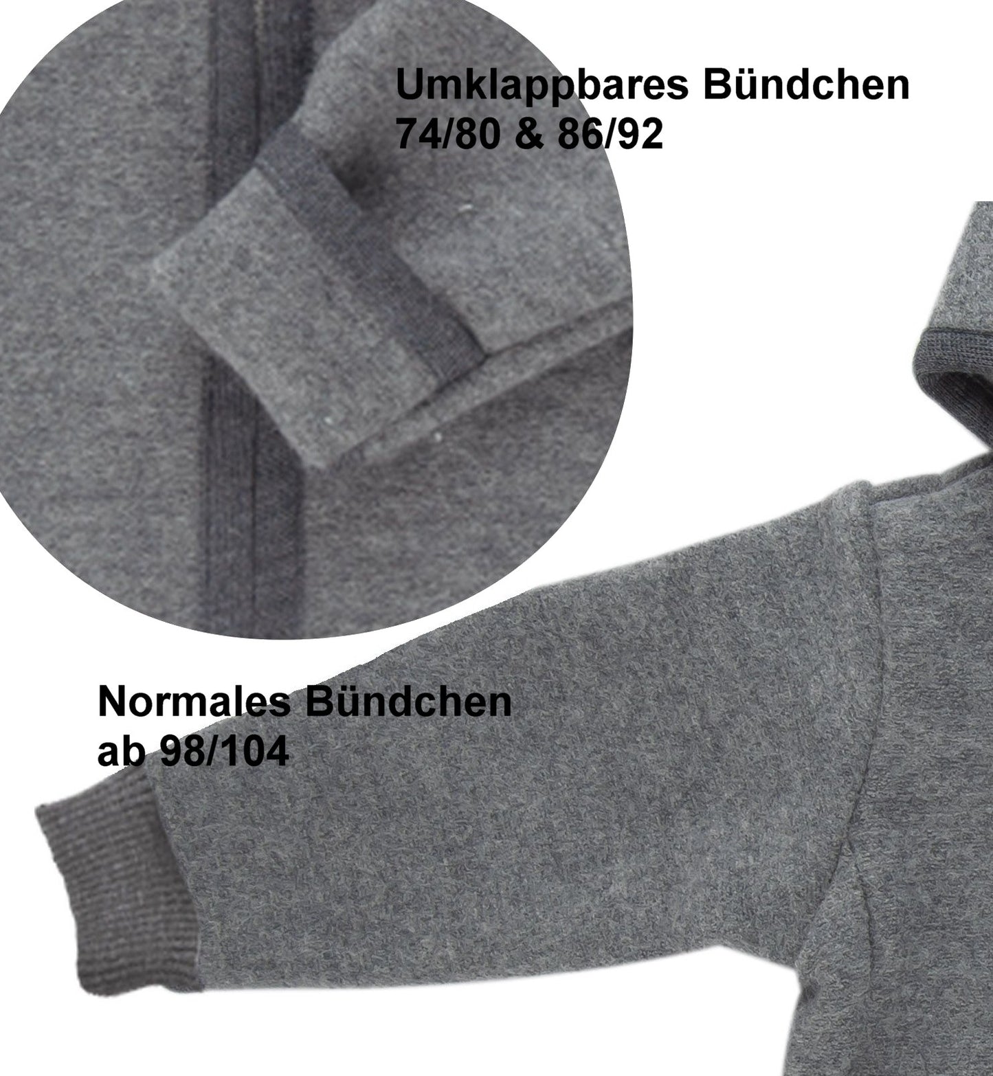 iobio Wollwalk Kaputzenjacke aus Schurwolle