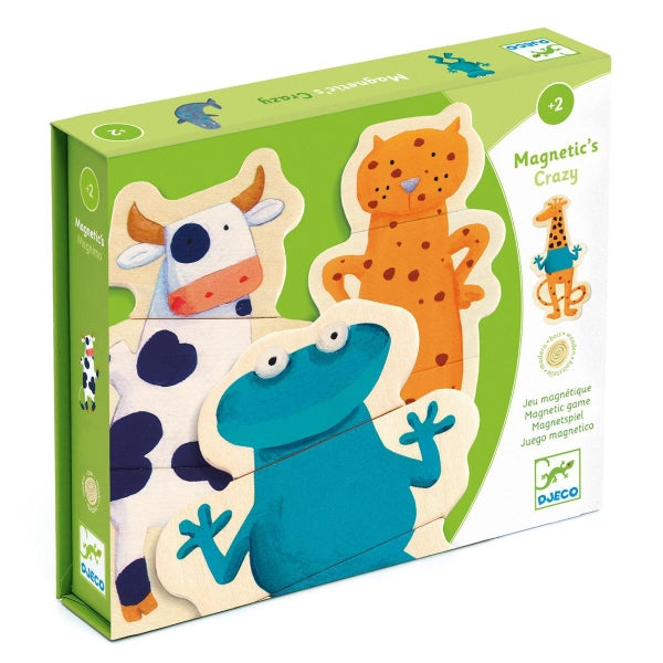 Djeco Magnimo Kinder Magnetspiel Crazy Tiere