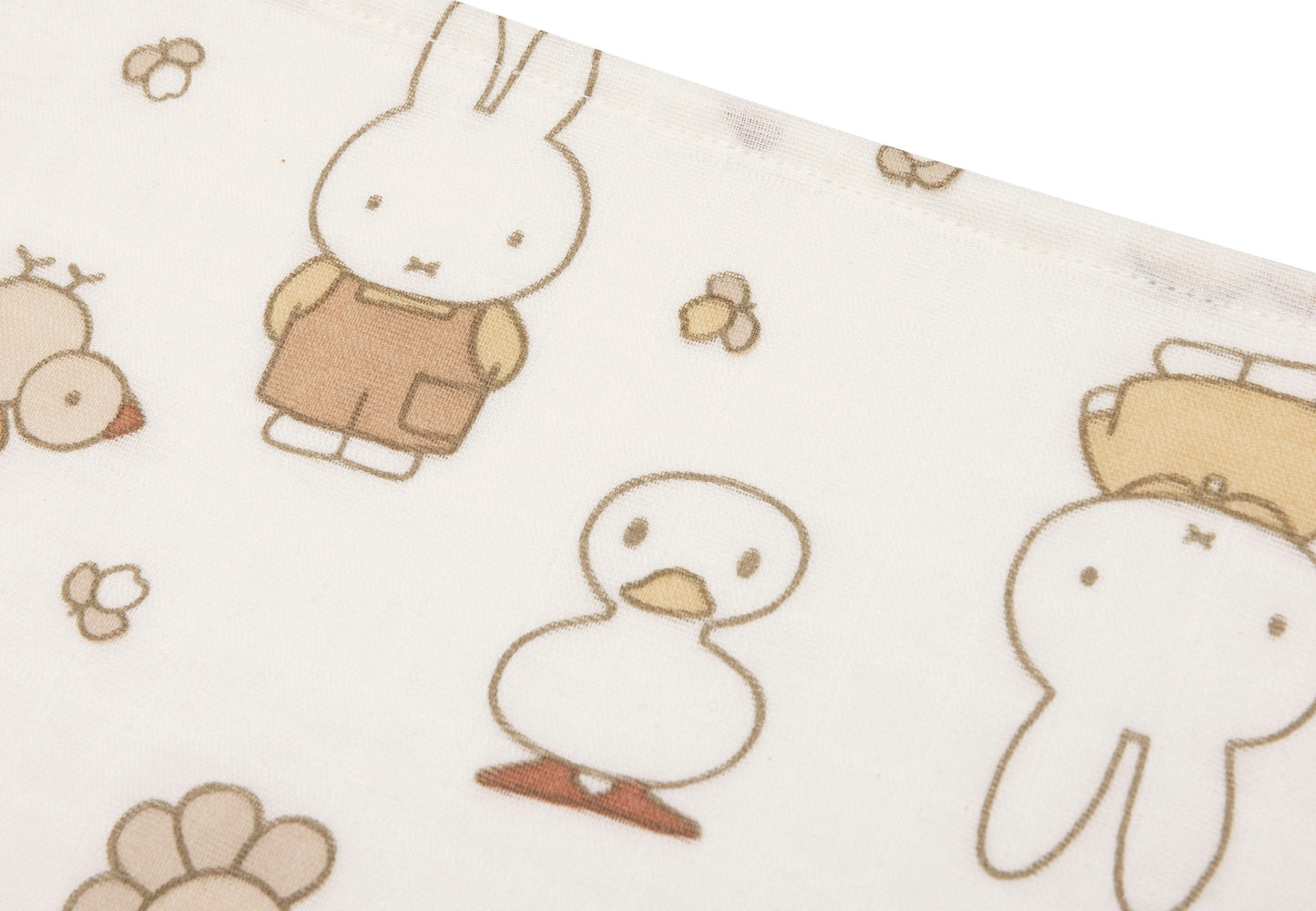 Jollein Mulltücher 70x70cm Miffy Family Farm 3er Pack