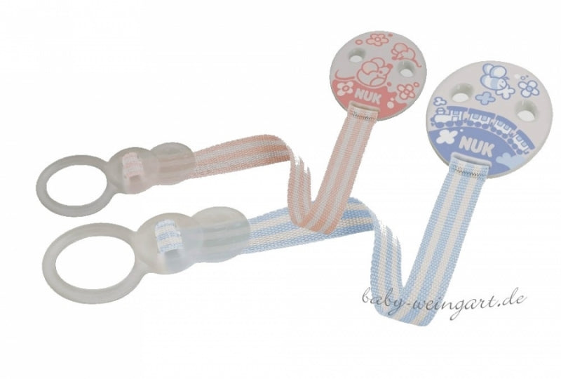 NUK Baby Rose & Blue DUO Saugerband