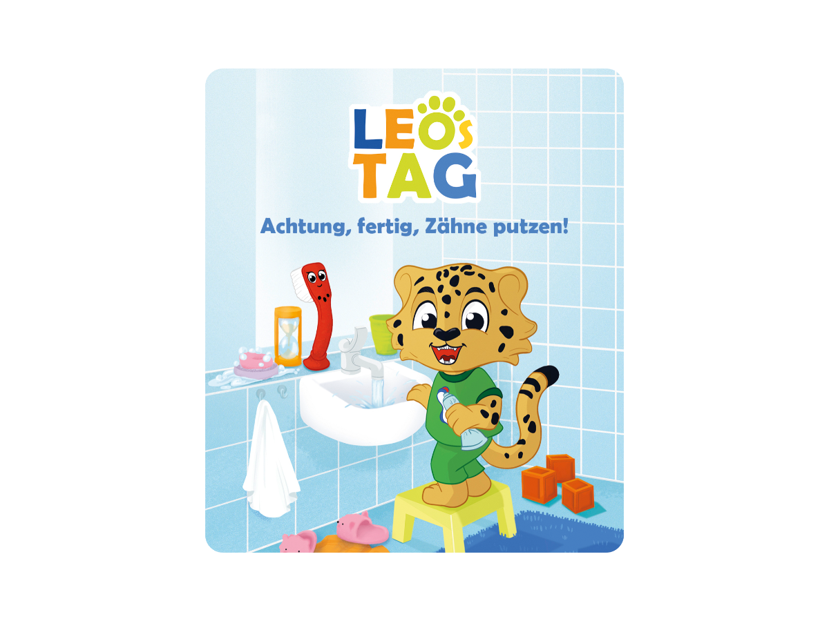 tonies Hörfigur für Toniebox: Leo's Tag: Achtung, Fertig, Zähneputzen
