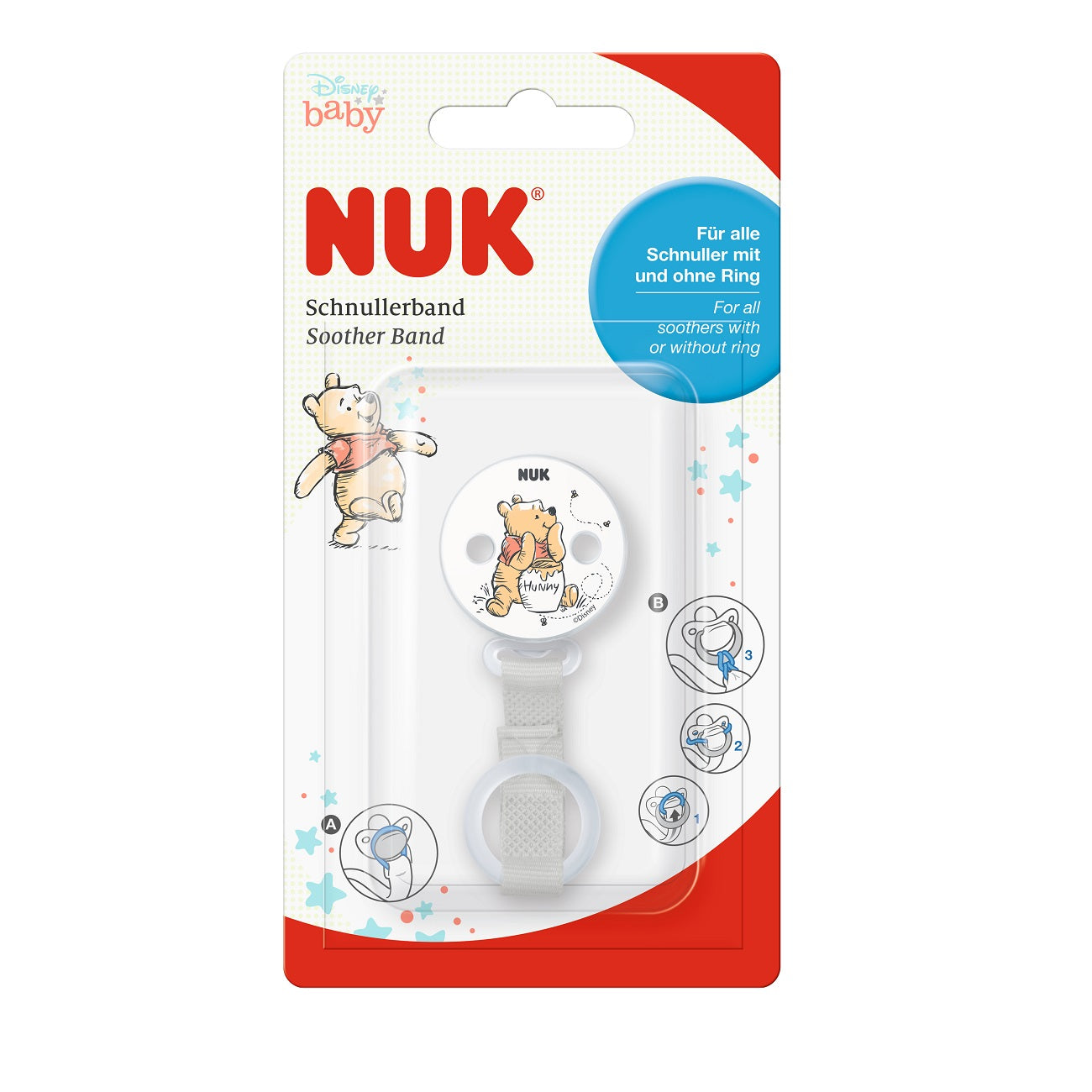 NUK Schnullerband Winnie Pooh
