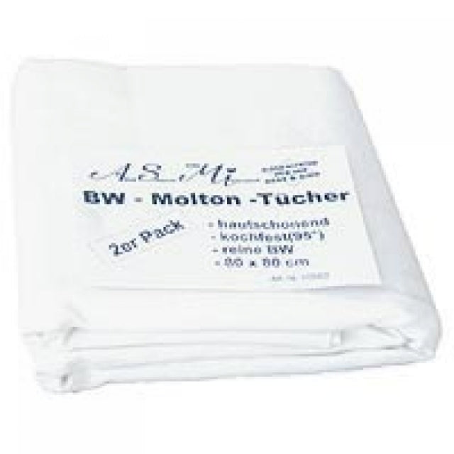 Asmi Moltontuch 2er 80x80 cm