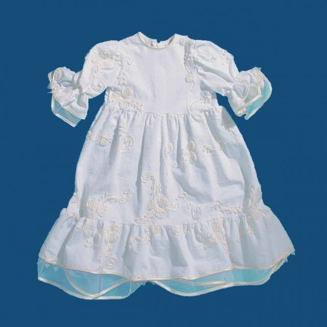 Staab Taufe Crinkle Taufkleid kurz