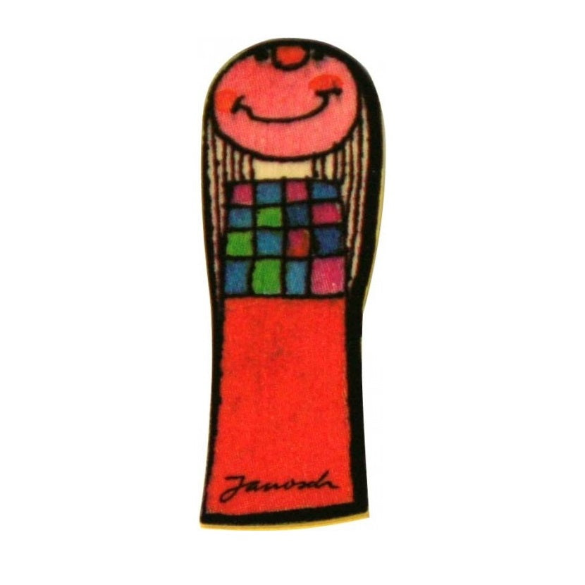 Holzbuchstabe Janosch zum Kleben