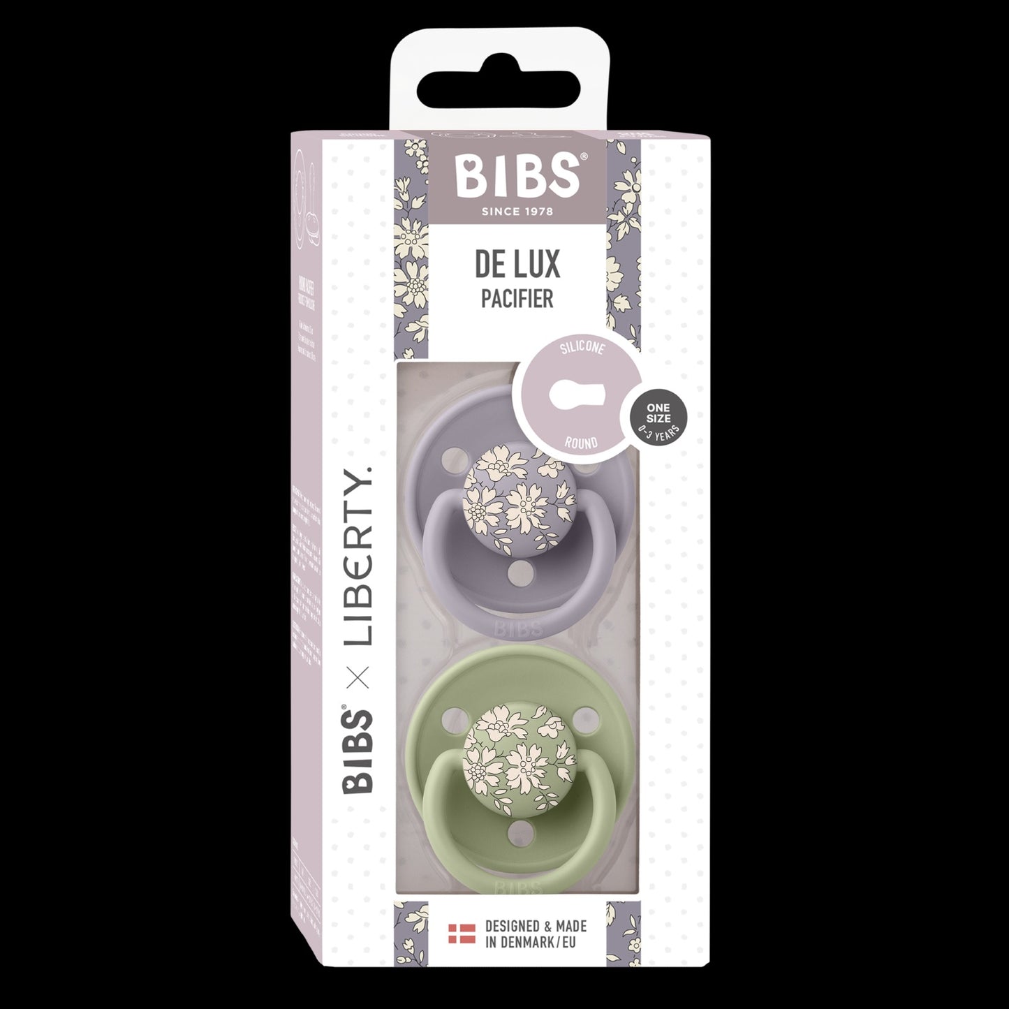 Bibs Liberty Kirschform Beruhigungssauger Silikon De Lux 0-36 Mon