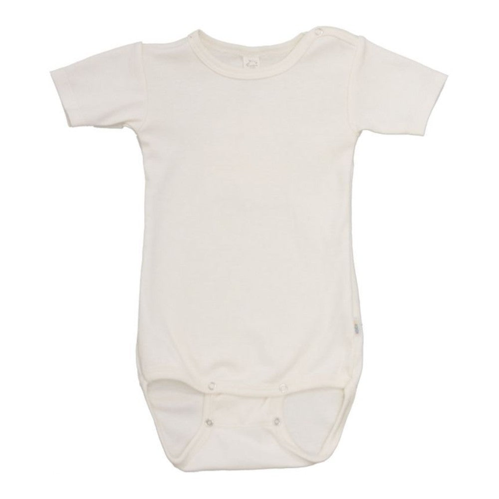 iobio Babybody Wolle Seide Halbarm