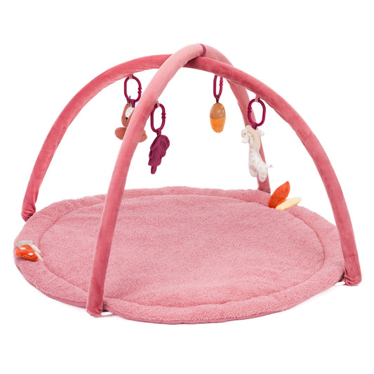 Fillikid Babygym Spielbogen Tierfreunde Beerenrosa