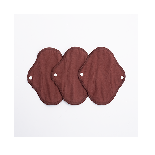 Imse waschbare Damenbinden 3er Set Rotbraun - Panty Regular oder Night