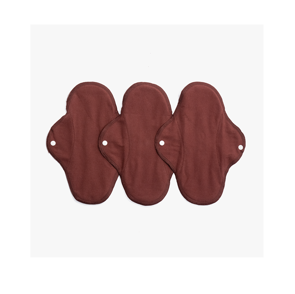 Imse waschbare Damenbinden 3er Set Rotbraun - Panty Regular oder Night