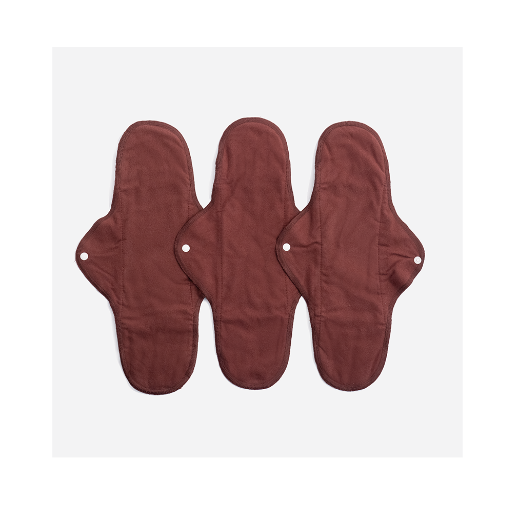 Imse waschbare Damenbinden 3er Set Rotbraun - Panty Regular oder Night