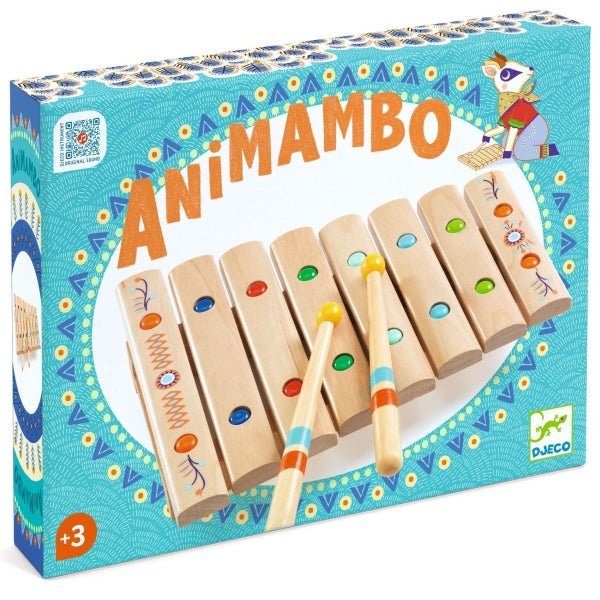 Djeco Musikinstrument Animambo Xylophon 3J+