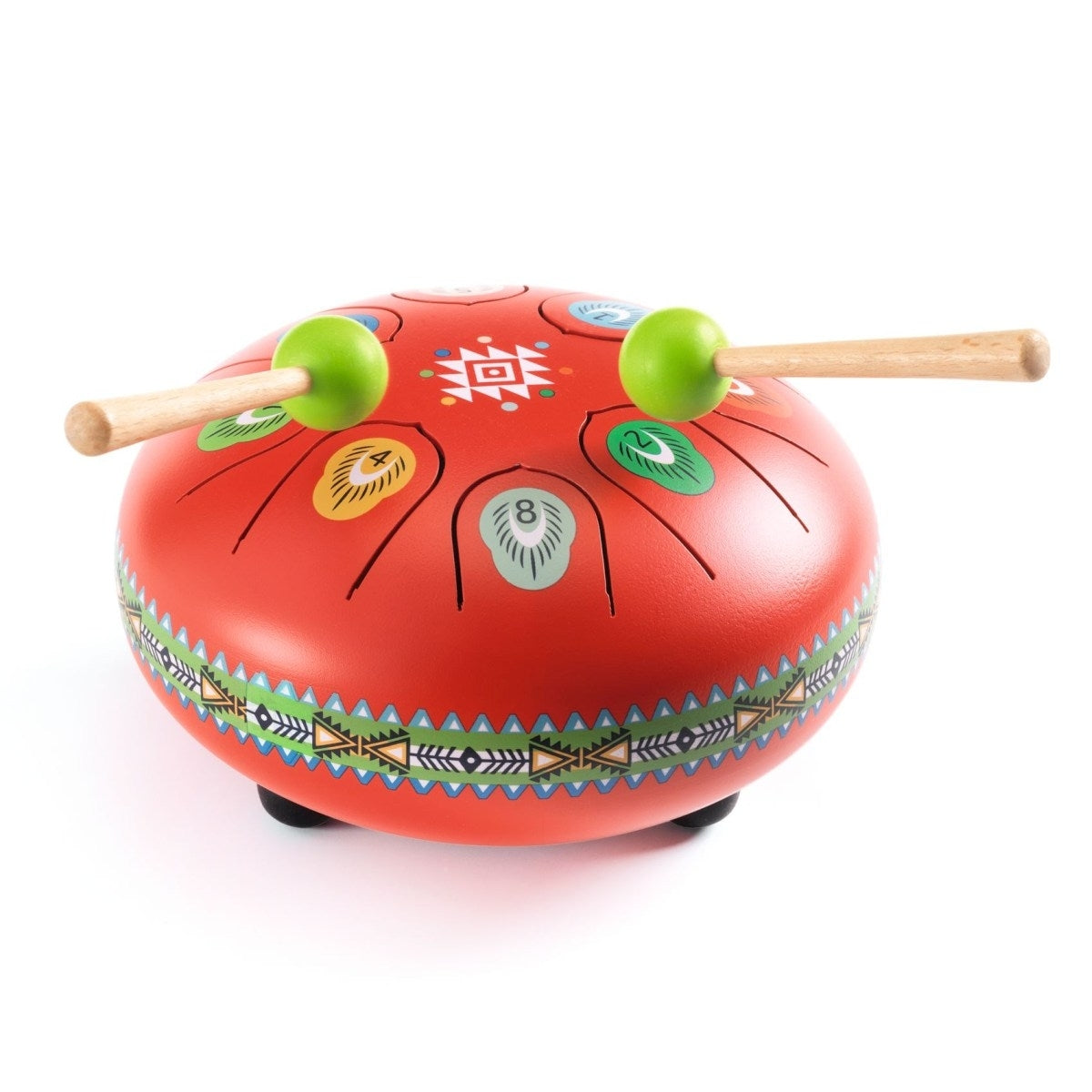 Djeco Musikinstrument Animabo Zungentrommel Rot 5J+