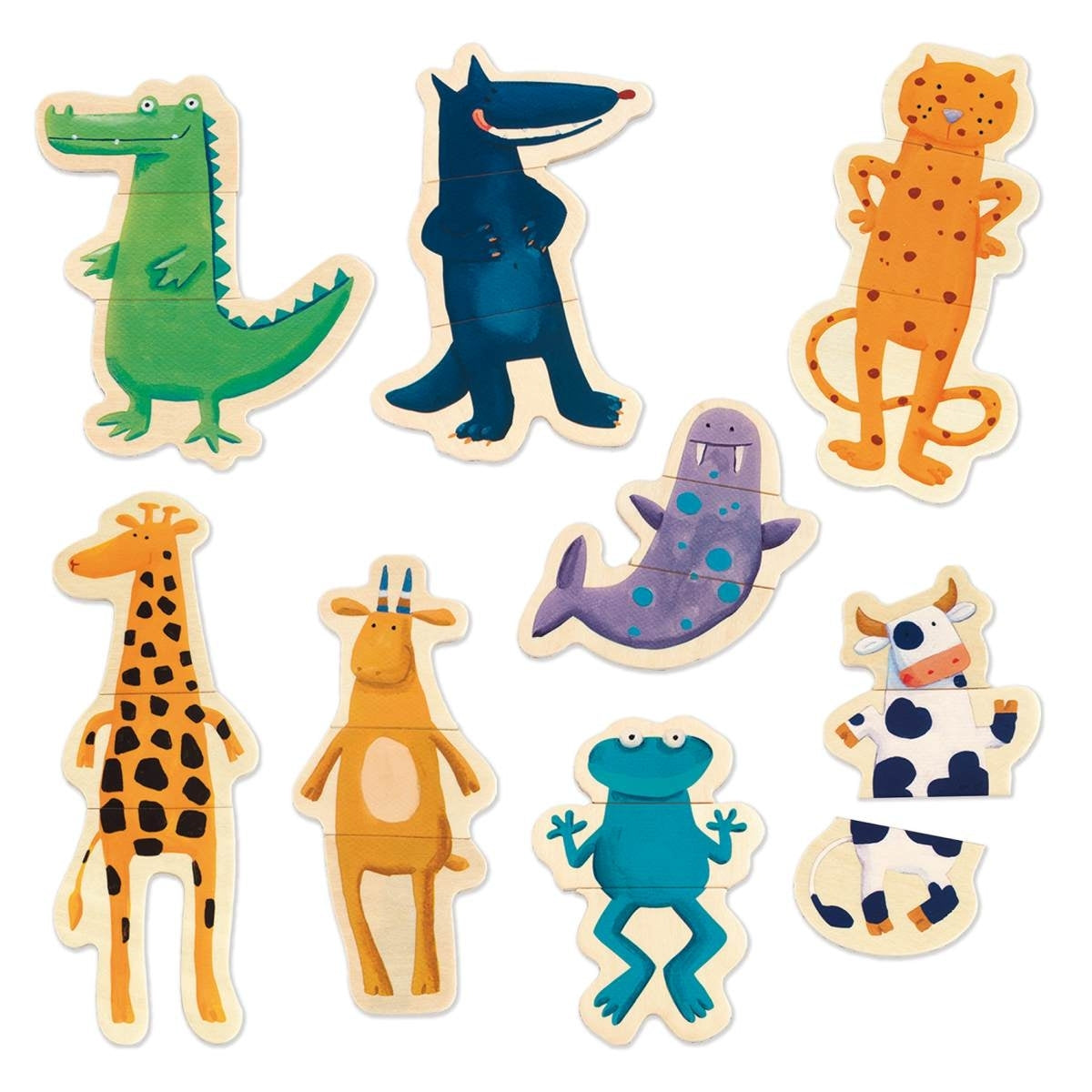 Djeco Magnimo Kinder Magnetspiel Crazy Tiere