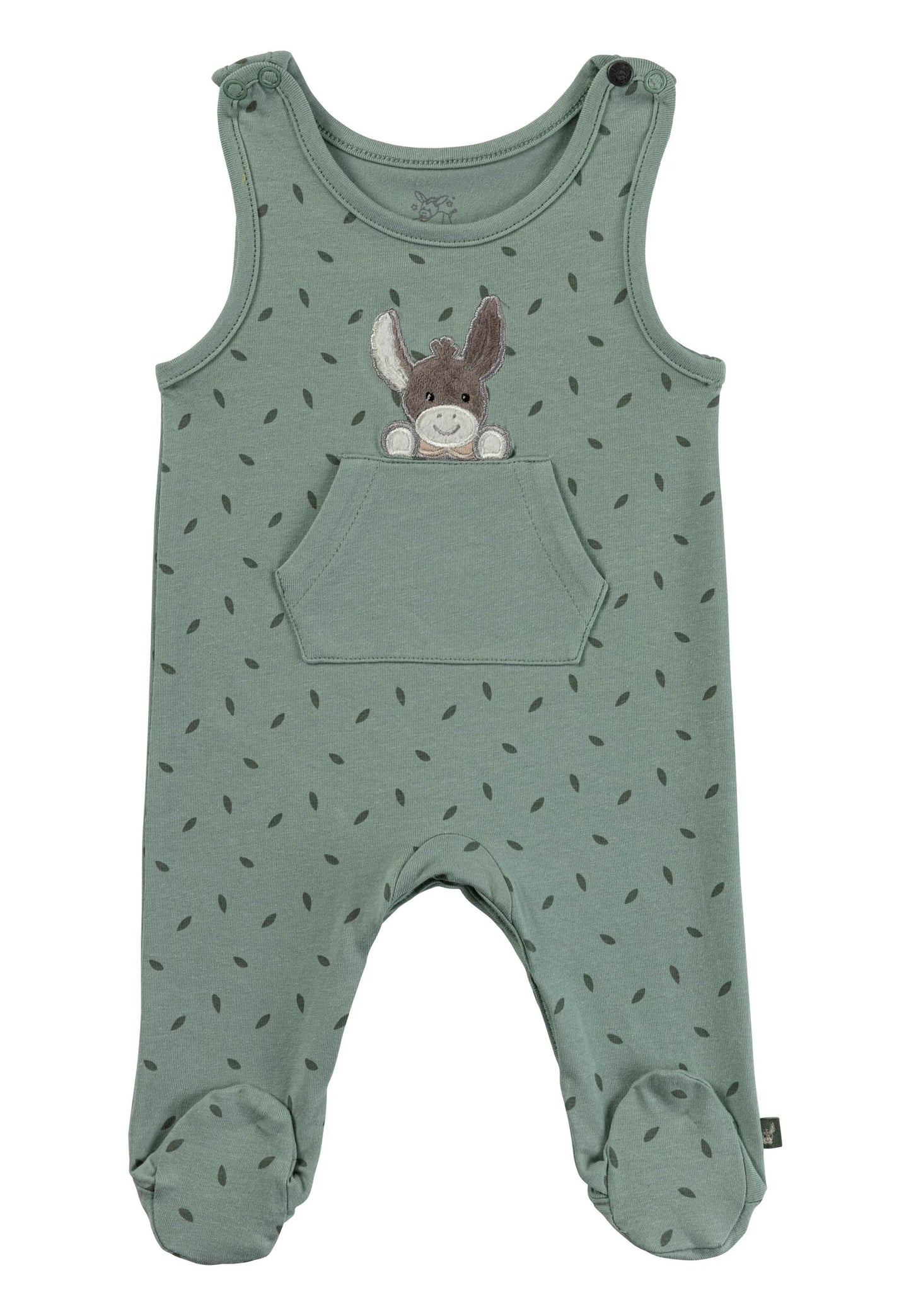 Sterntaler Jersey Strampler Set Esel Grün