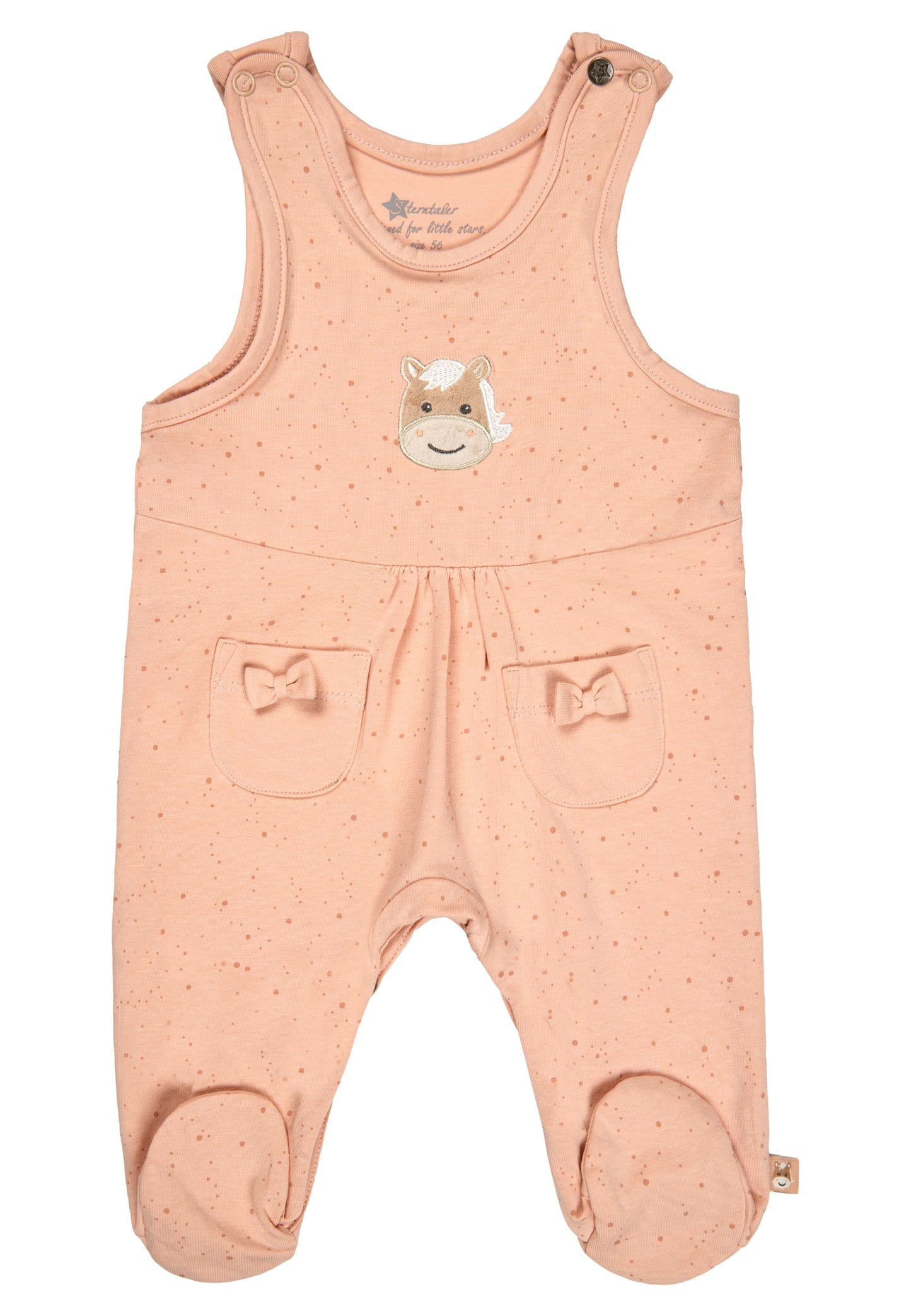 Sterntaler Jersey Stramplerset Esel Sunny Aprikose, Vorderseite