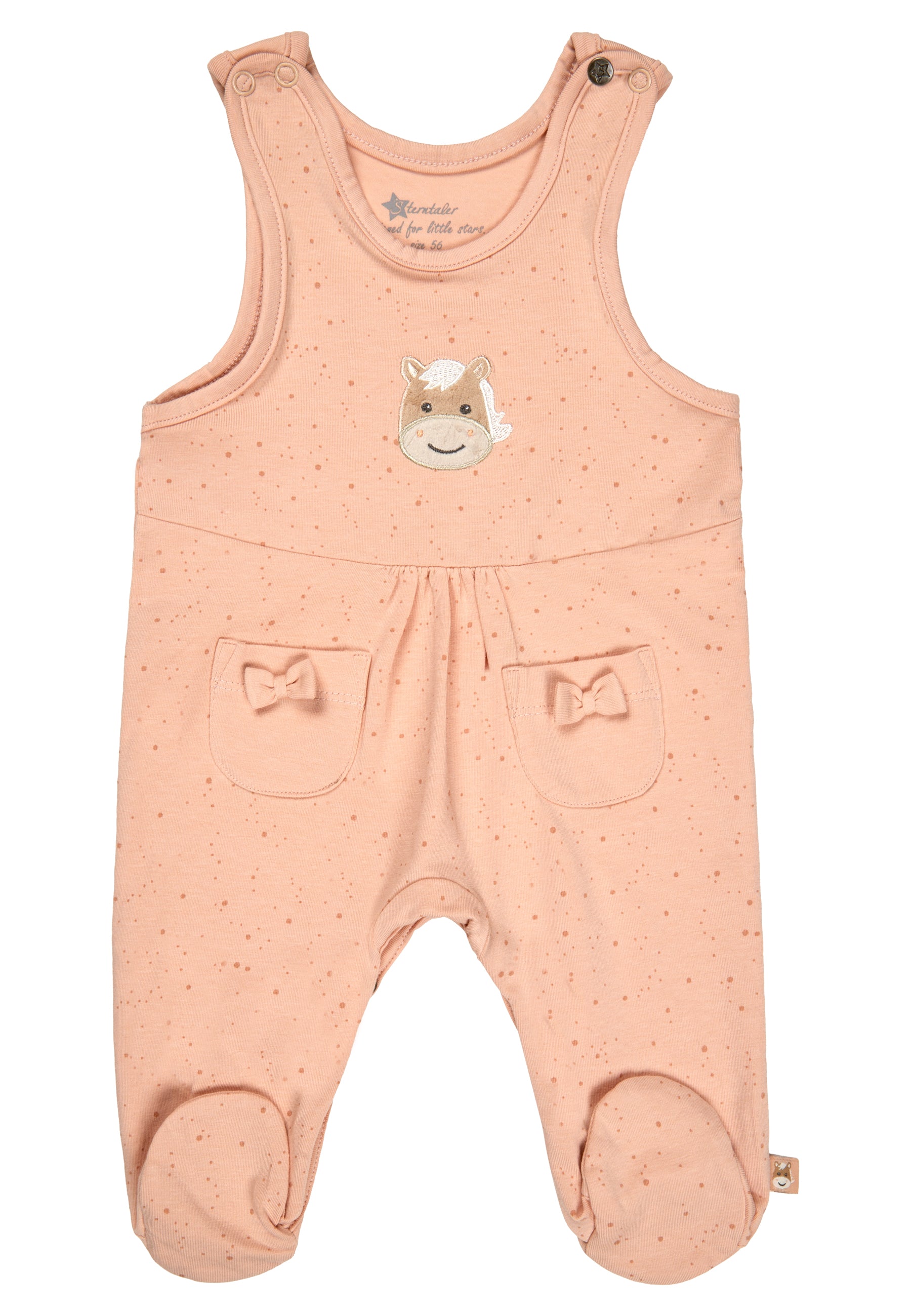 Sterntaler Jersey Stramplerset Esel Sunny Aprikose, Vorderseite