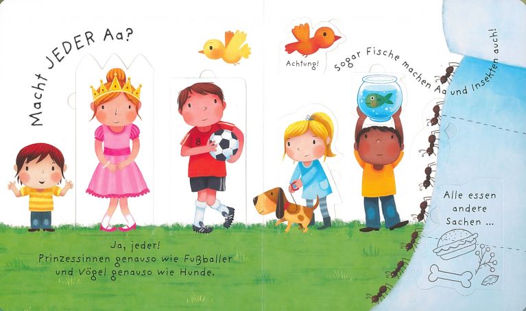Usborne Kinderbuch mit Klappen: Alle müssen mal aufs Klo 3J+