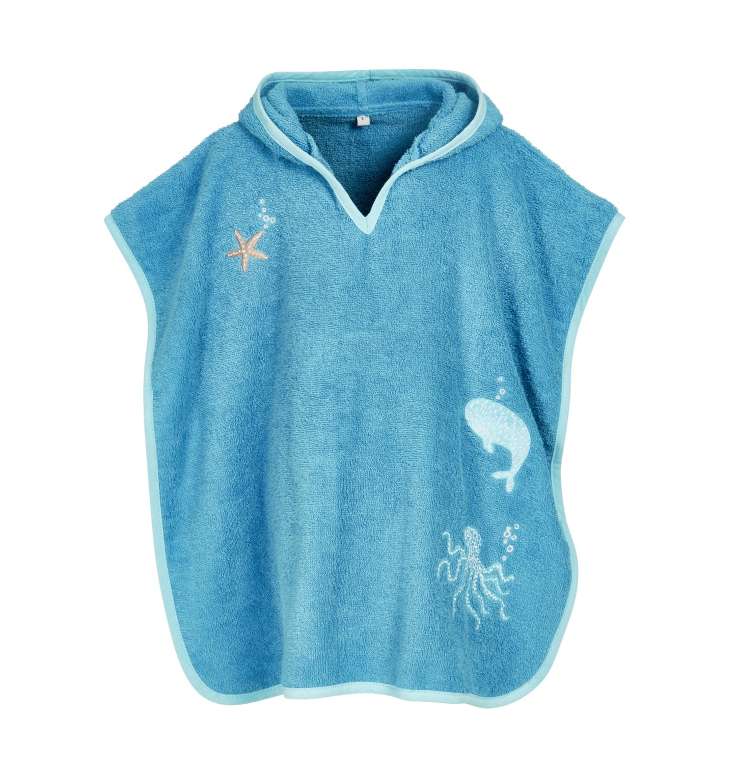 Playshoes Frottee Poncho Meerestiere Blau