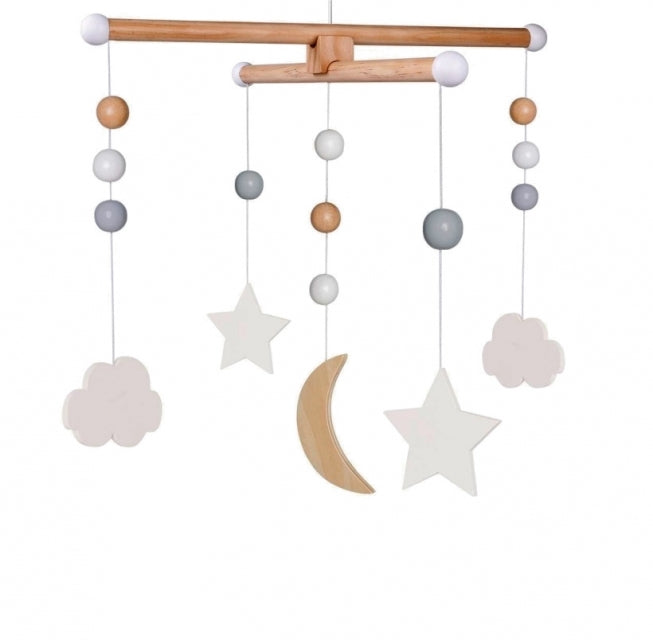 Jabadabado Holz Mobile Wolken und Mond