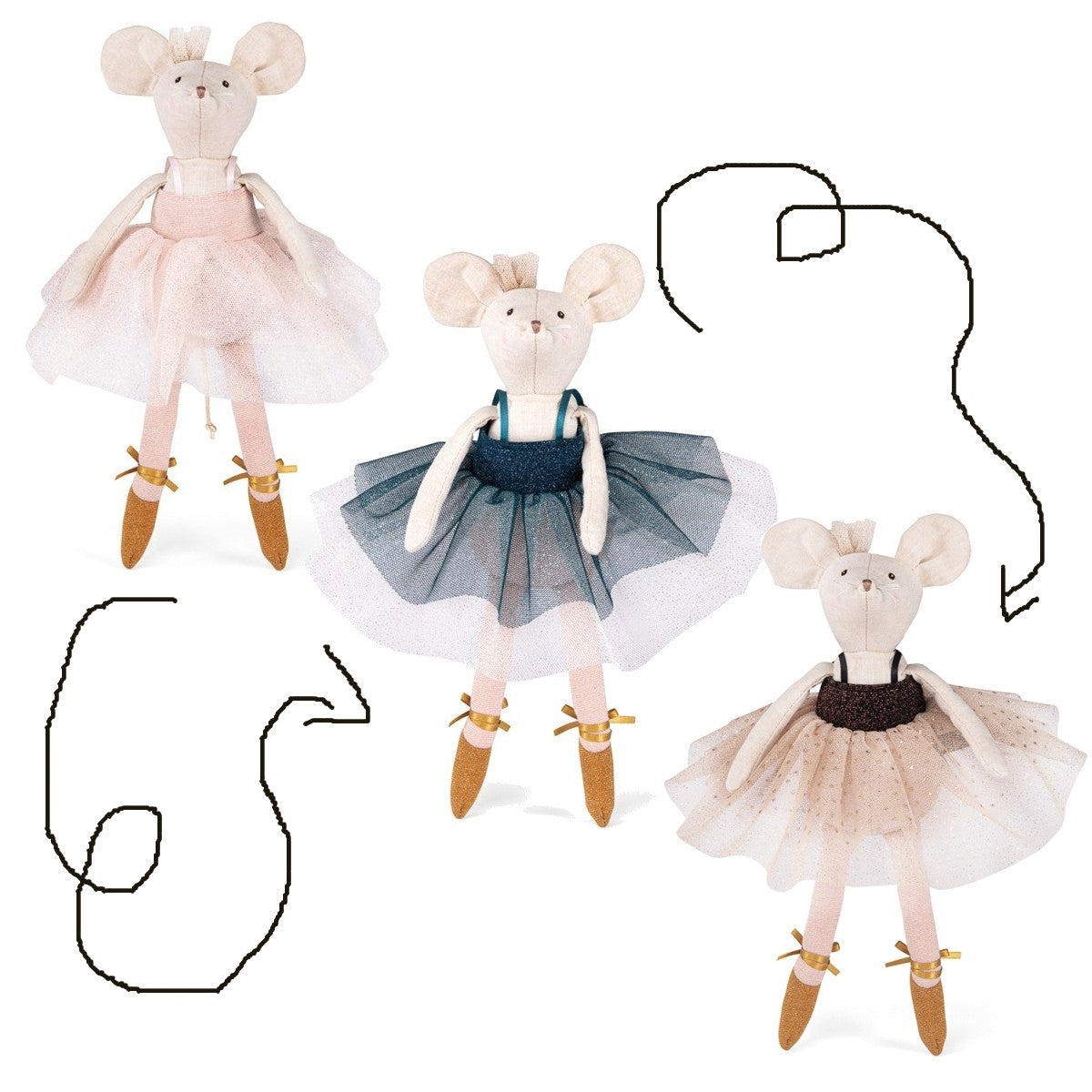 Moulin Roty Kleine Ballerina Geschenkbox La petite école de danse