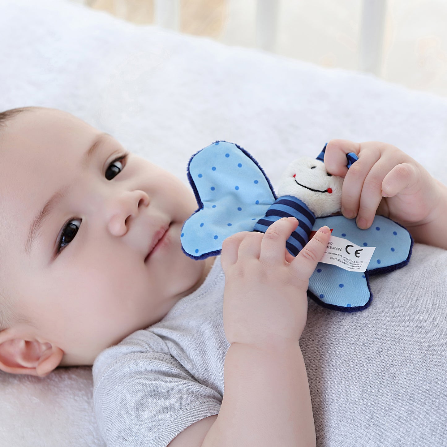 Sigikid Greifling Knister Schmetterling Blau