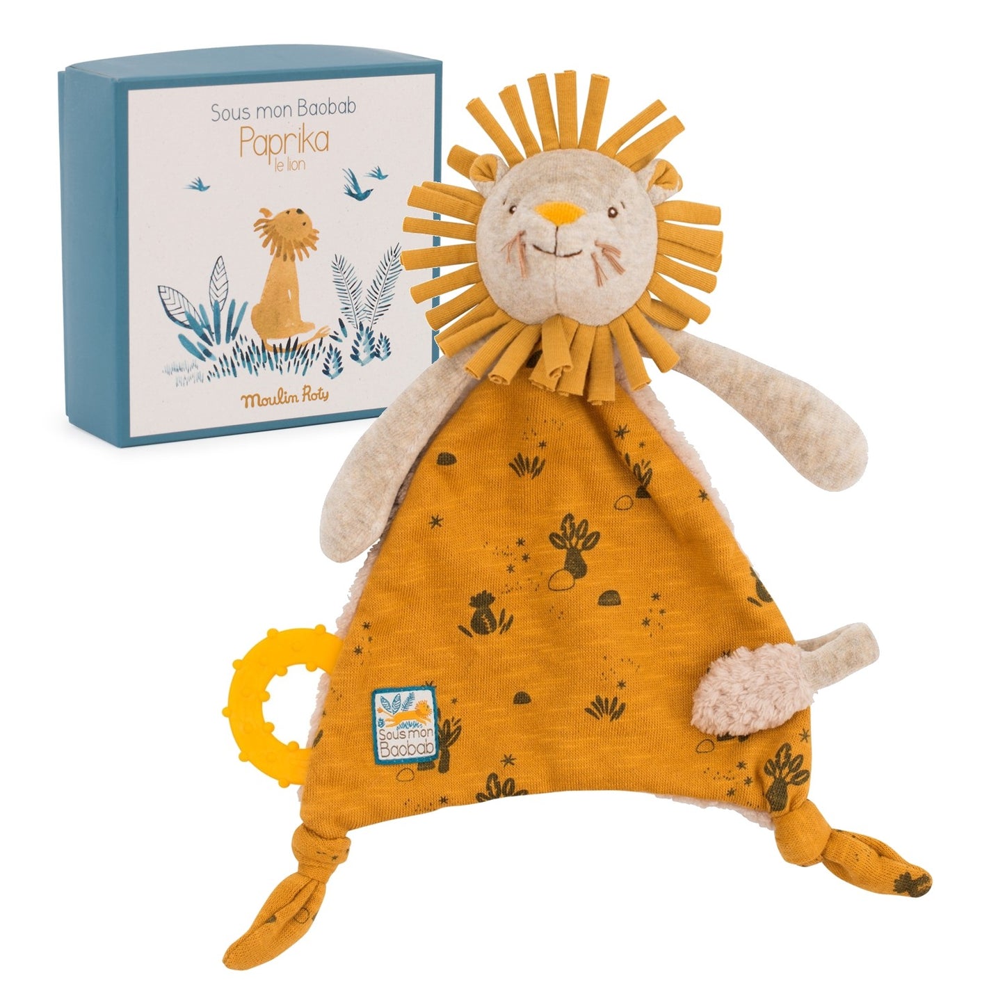 Moulin Roty Schmusetuch Sous mon baobab Löwe
