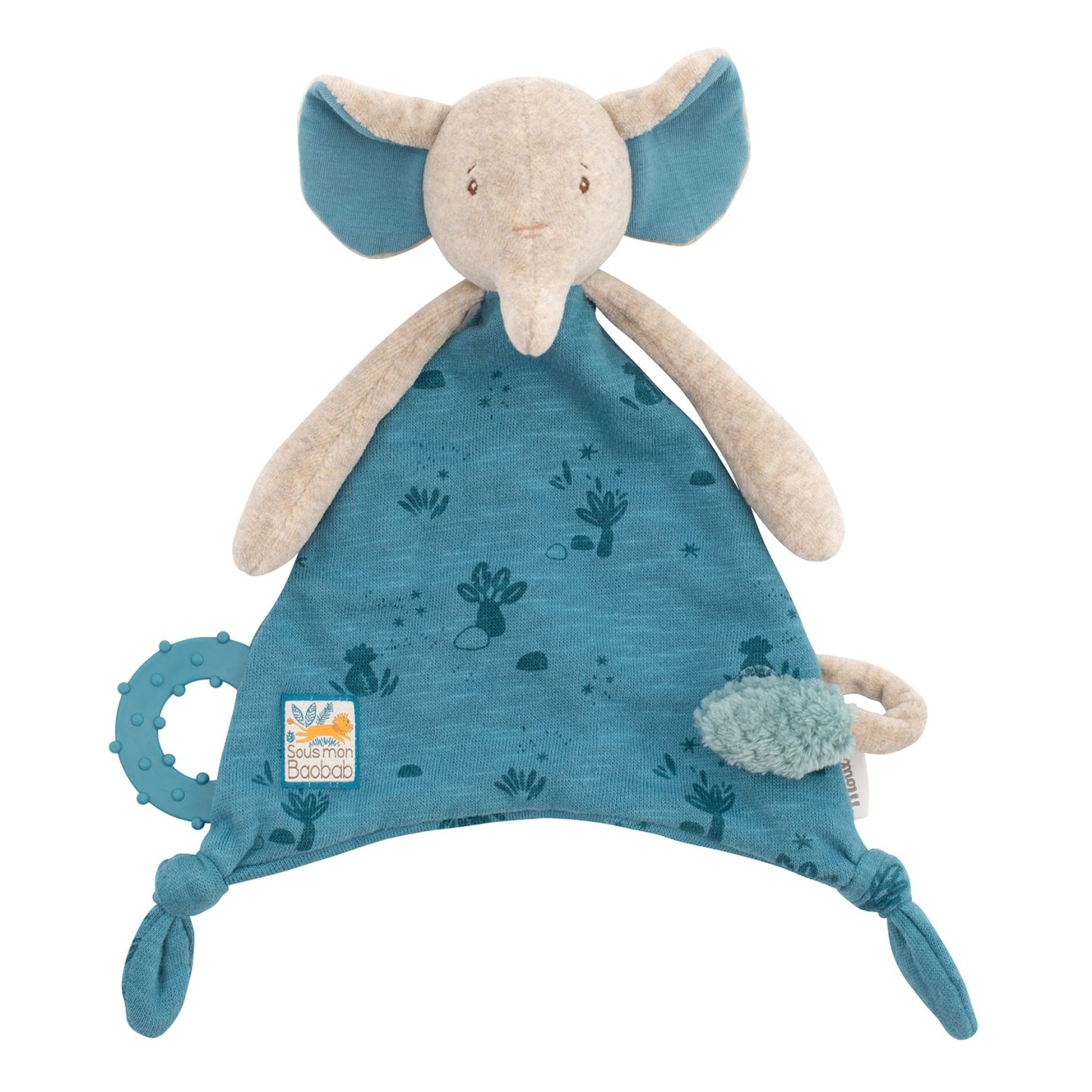 Moulin Roty Schmusetuch Sous mon baobab Elefant