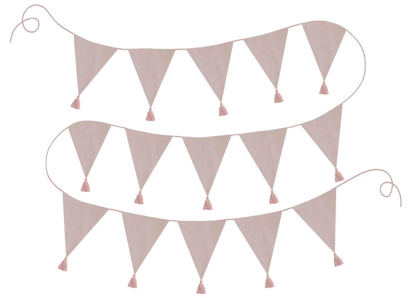 Jabadabado Textile Wimpelkette mit Quasten
