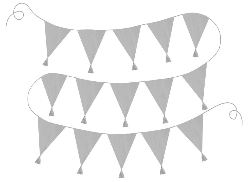 Jabadabado Textile Wimpelkette mit Quasten
