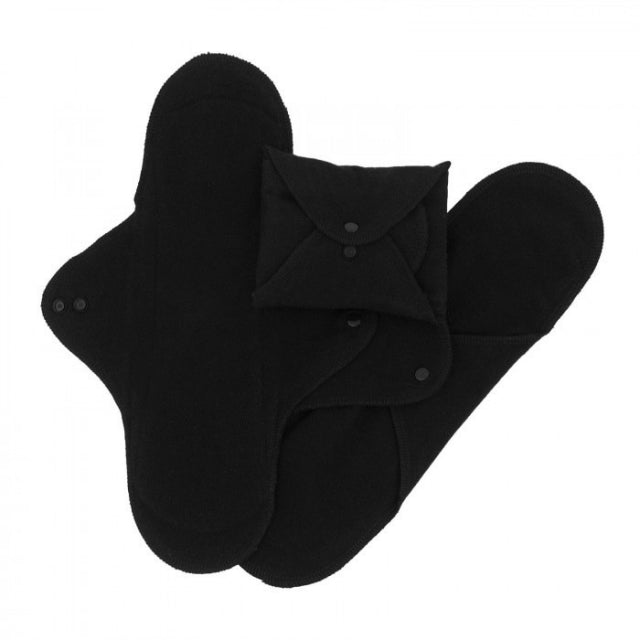 ImseVimse waschbare Damenbinden Black 3er