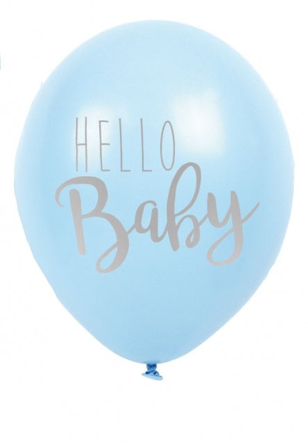 Jabadabado Ballons Hello Baby Blau