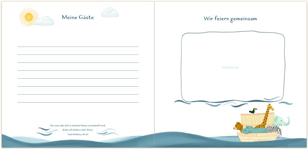Coppenrath Eintragalbum Meine Taufe (Arche Noah)