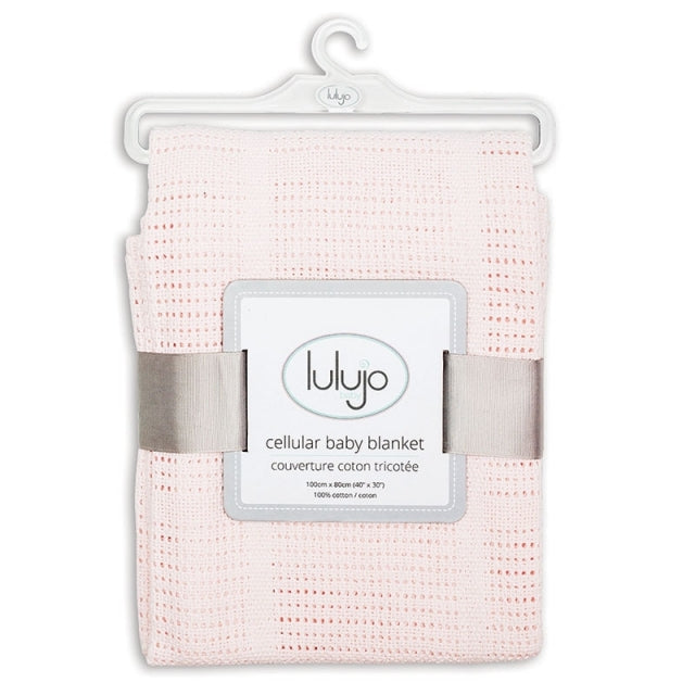 lulujo Baumwoll Strickdecke Baby Kuscheldecke
