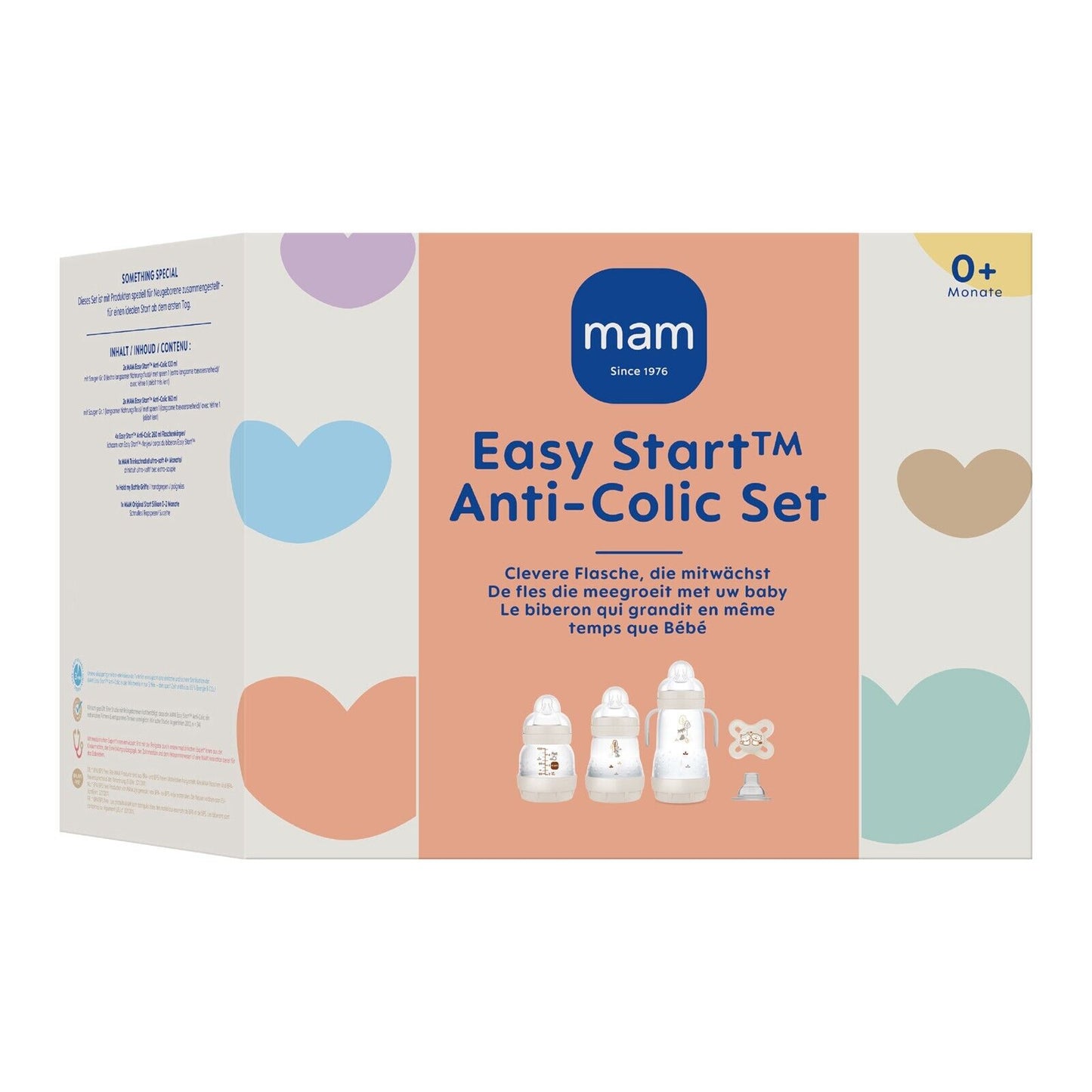 MAM Babyflaschen Erstlingsset Easy Start Medium 11-teiliges Geschenk zur Geburt