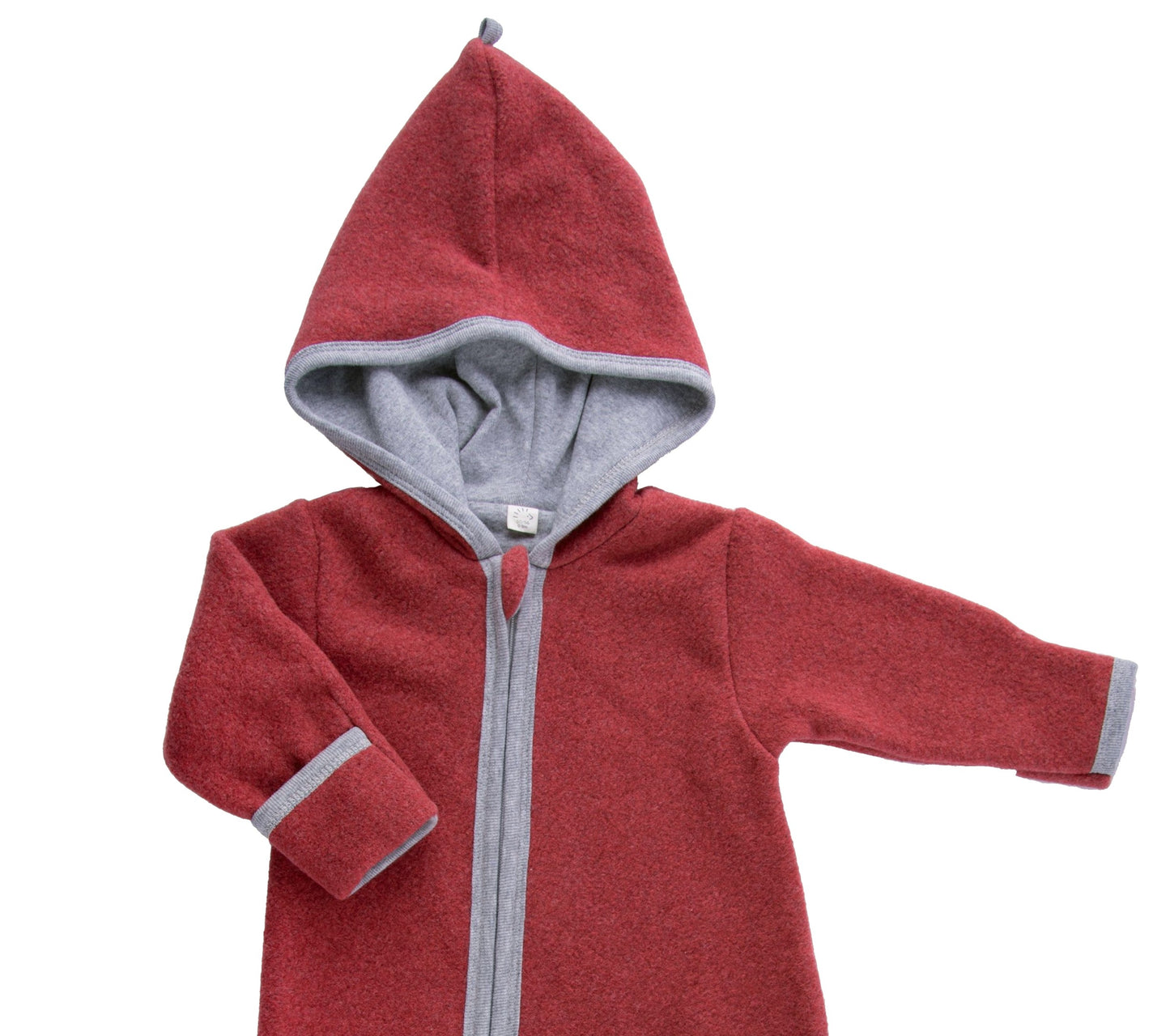 Iobio Baumwollvlies Baby Winteroverall Rot Melange