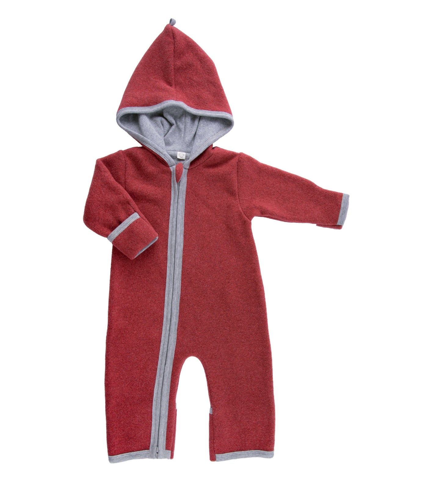 Iobio Baumwollvlies Baby Winteroverall Rot Melange