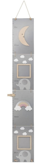 Jabadabado Holz Messlatte Elefant grau