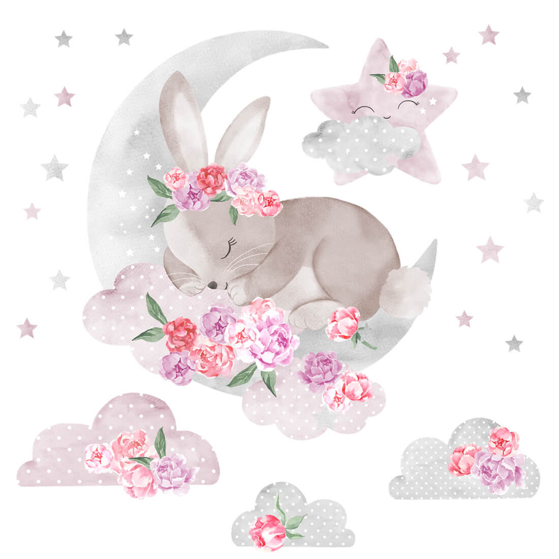 wall stickers > flowers