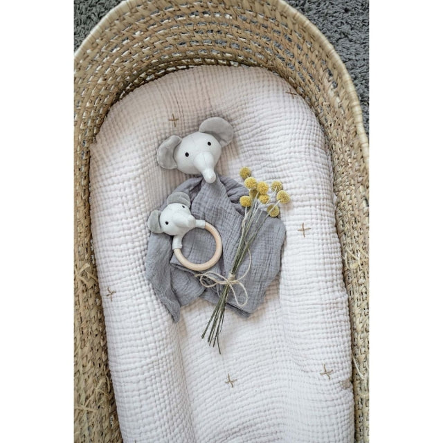 Jabadabado Stoff Baby Rassel Greifling Elefant