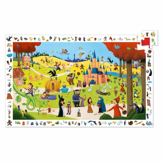 Djeco 54 Teile Wimmelpuzzle: Märchenwelt 4J+
