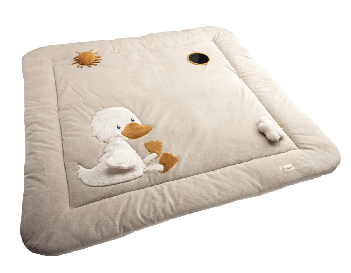 Sterntaler Krabbeldecke Edda Entchen Beige Gelb 95x130 cm