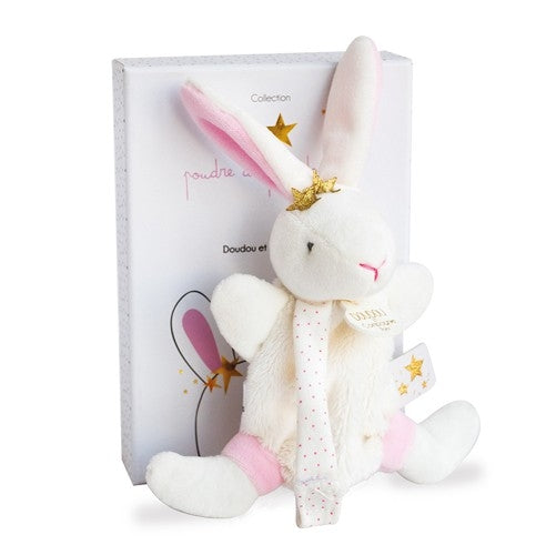 Doudou et Compagnié Kleines Schmusetuch 15cm mit Schnullerhalter