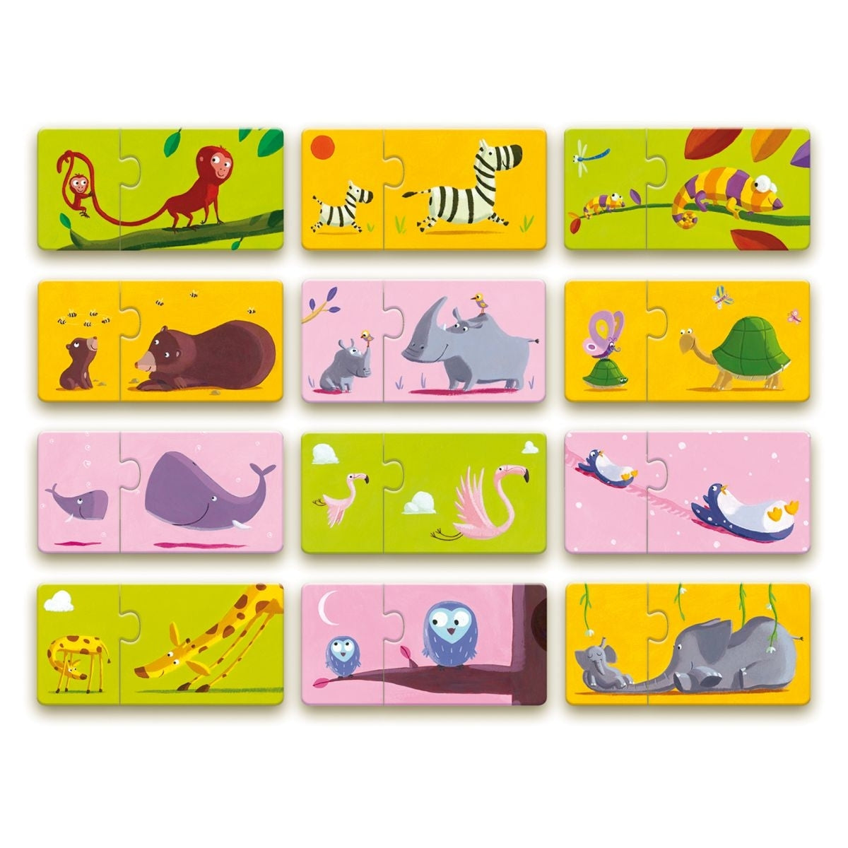 Djeco Duo Puzzle Mami & Kind 2J+
